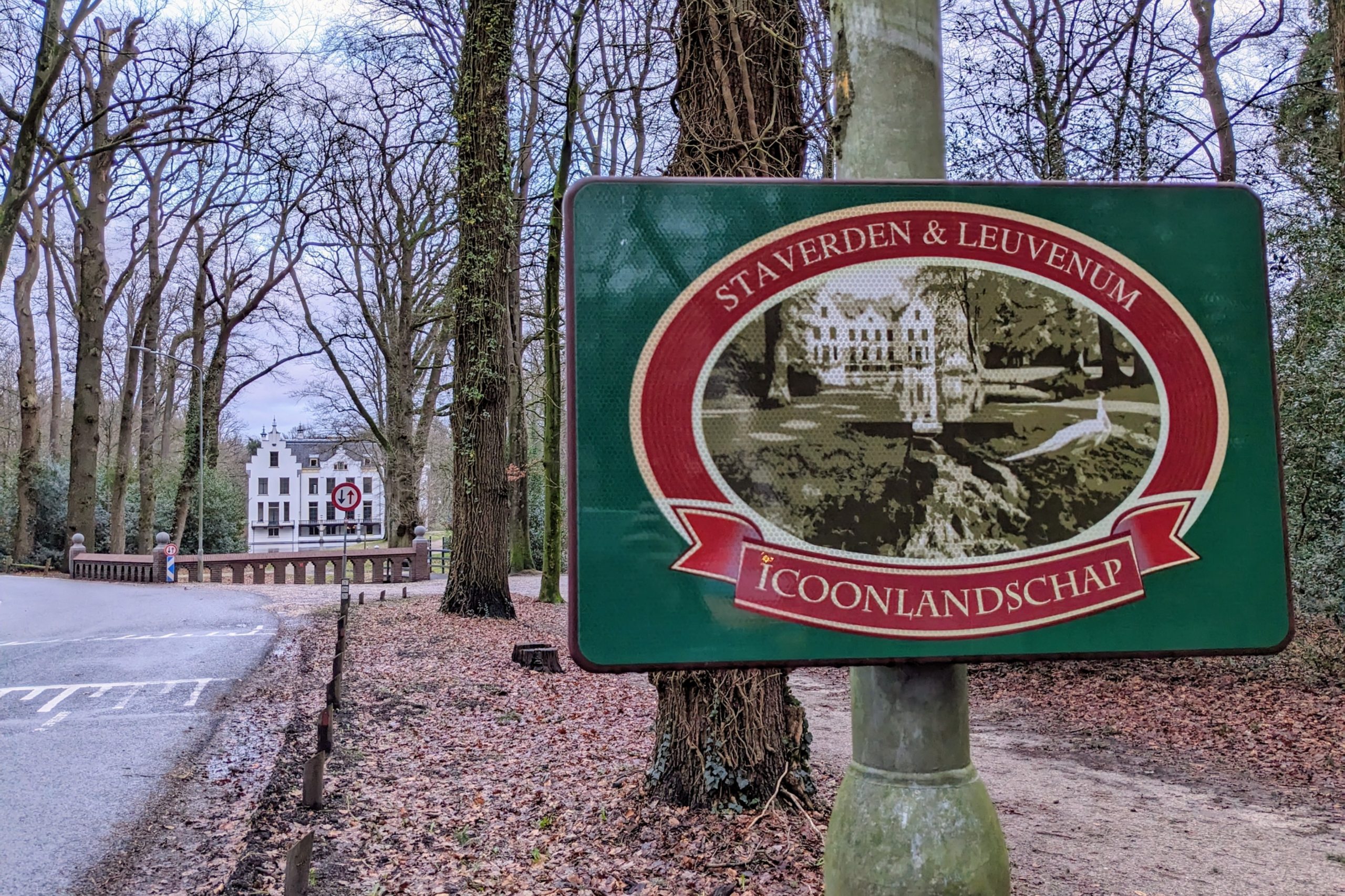 Een bord in het Icoonlandschap Staverden & Leuvenum